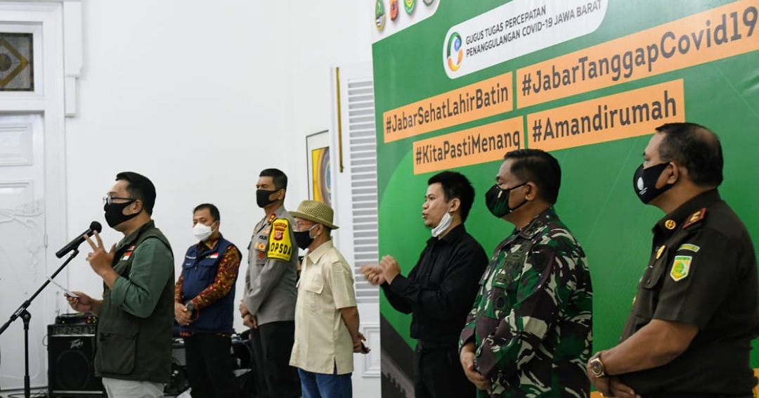 Evaluasi PSBB Jabar: 12 Daerah Zona Kuning dan 15 Daerah Zona Biru