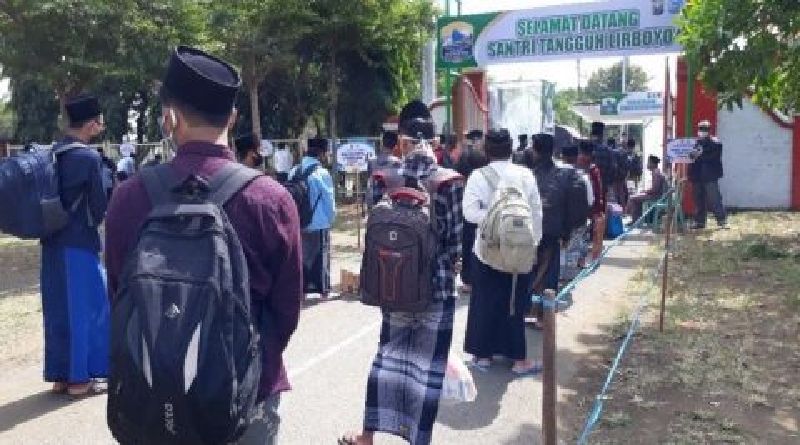 Sebelum Mulai Kegiatan Belajar, Ribuan Santri Diwajibkan Isolasi Mandiri