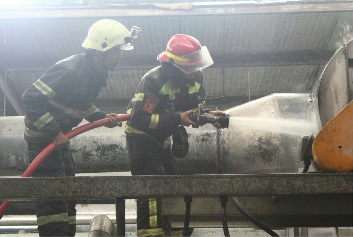 Cerobong Asap PT Waitex Katapang Terbakar
