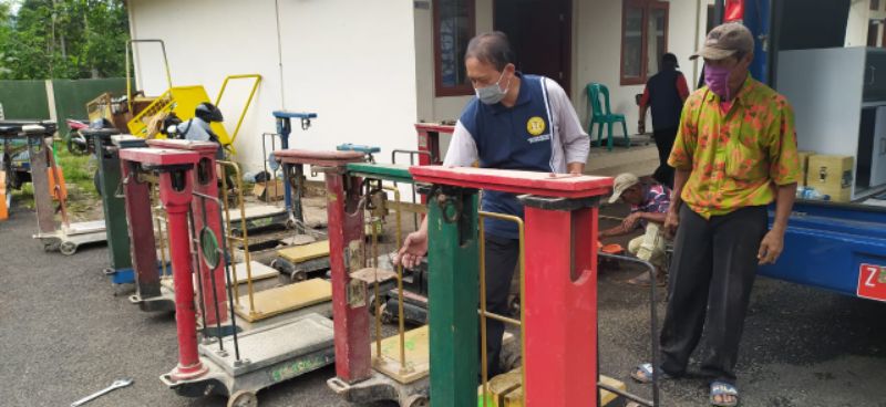 Lindungi Konsumen, UPTD Metrologi Banjar Tera Ulang Timbangan