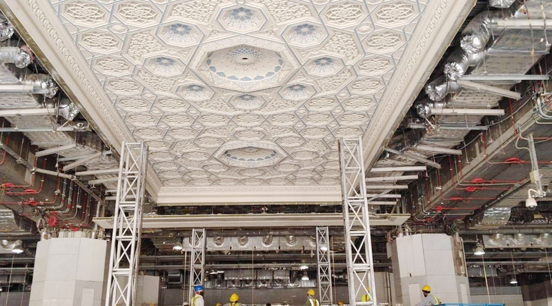 Penyelesaian Pekerjaan Pintu Utama Masuk Mesjidil Haram Terus Dilakukan