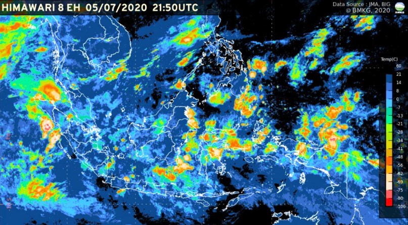 Prakiraan Cuaca Kota Bandung dan Sekitarnya, Senin (6 Juli2020)
