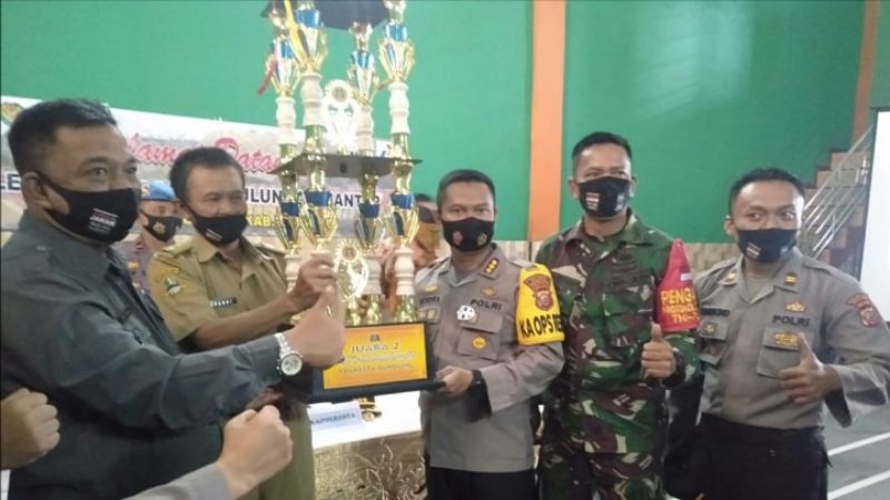Kapolresta Bandung Berharap Desa Laksana Kec. Ibun Mampu Pertahankan Zero Covid-19
