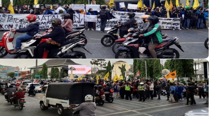 Gabungan Mahasiswa "Aliansi Solo Raya Gugat Omnibus Law" Gelar Aksi Damai