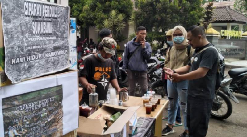 Pencinta Alam dan Petani Kopi Ciparay Galang Dana untuk Korban Bencana Sukabumi
