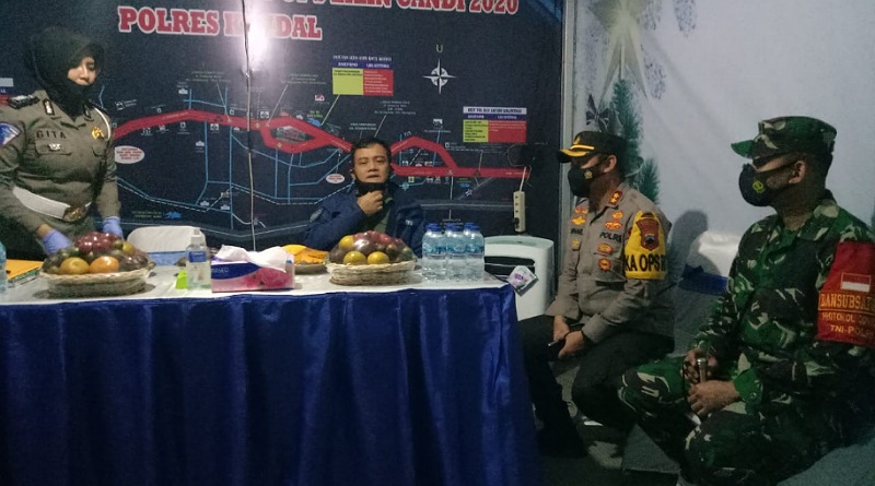 Kapolda Jateng Monitoring Libur Nataru 2020-2021 di Restarea di Km 391 A Desa Rowobranten Gemuh