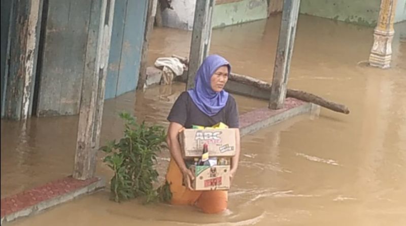 Sungai Citanduy Meluap Permukiman Warga Terendam Banjir
