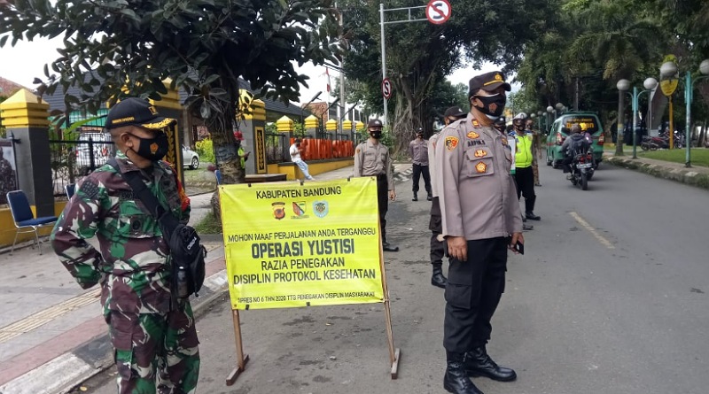Polsek dan Koramil Soreang Gelar Operasi Yustisi