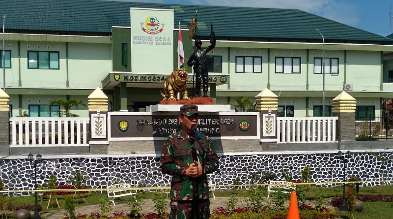 Dandim 0624 Kab. Bandung Gelar Pasukan Implementasikan PPKM Tahap II