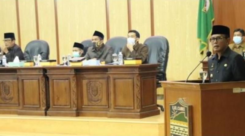 DPRD Ciamis Gelar Rapat Paripurna Perubahan RPJMD Tahun 2019-2024