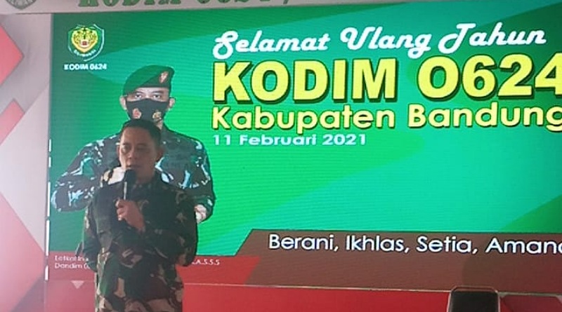 KODIM 0624 Genap Satu Tahun Dimeriahkan dengan Prokes Ketat