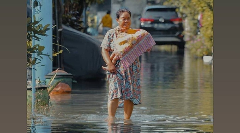 Intensitas Curah Hujan yang Tinggi, Beberapa Kawasan Kab.Sidoarjo Banjir