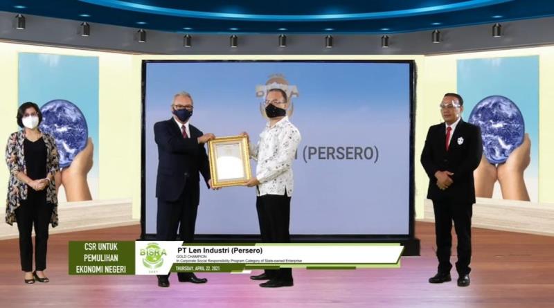 Ajang Perdana BISRA 2021,  Len Industri Raih Certificate Gold Champion