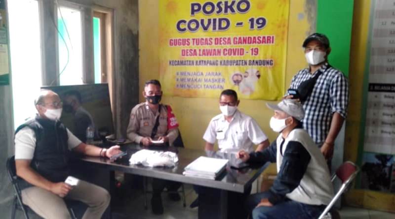 PPKM Darurat di Desa Gandasari Kabupaten Bandung Berjalan Sukses