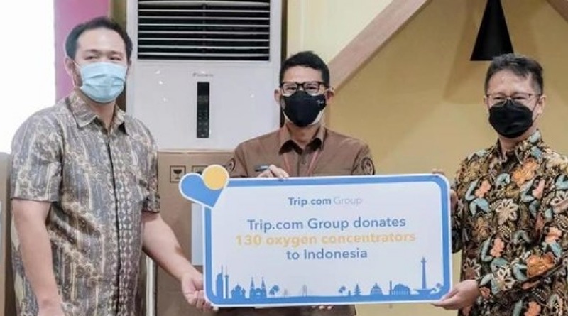 Trip.com Group Mendonasikan 130 Oksigen Konsentrator ke Indonesia