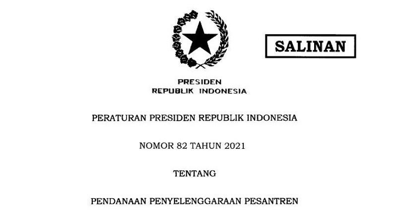 Perpres 82/2021 Terbit, Menag: Wujud Komitmen Besar Pemerintah ke Pesantren