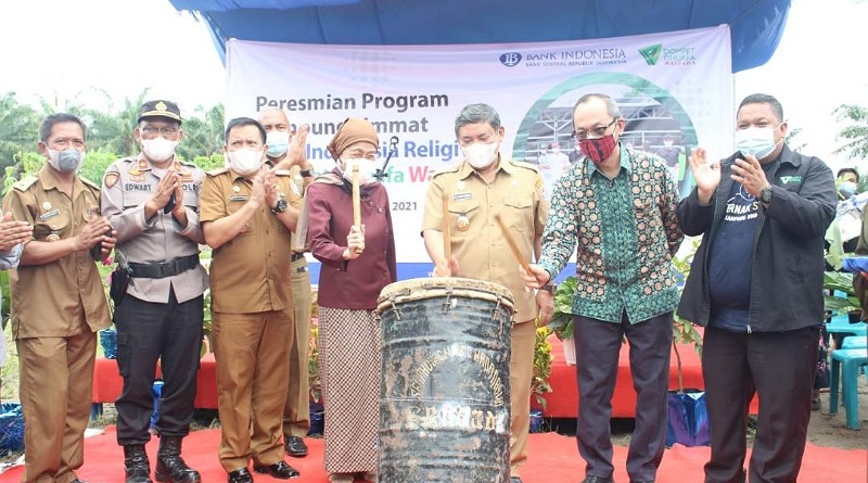 Bersinergi dengan BI dan Dompet Dhuafa Waspada, Wabup Deli Serdang Resmikan Program Kampung Ummat 