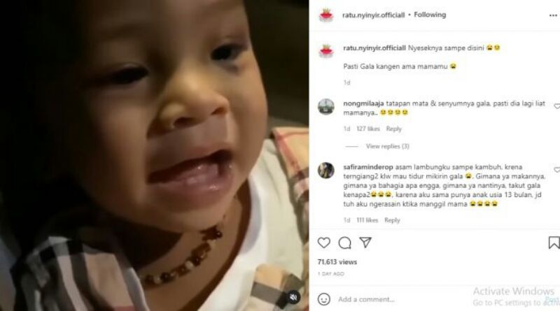 Viral, Video Gala Anaknya Almarhumah Vanessa Panggil-panggil  Mama