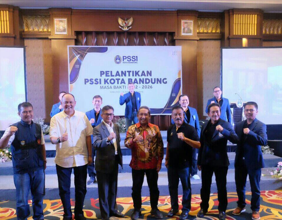 Dilantik, Pengurus Askot PSSI Bandung Siap Kerja Nyata dan Gerak Bersama