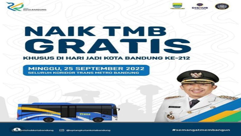 Hari Ini Bandung Ulang Tahun, Naik Bus TMB Gratis