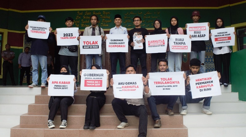 Gerakan Menolak Asap Tuntut Gubernur Riau Segera Implementasikan Perda