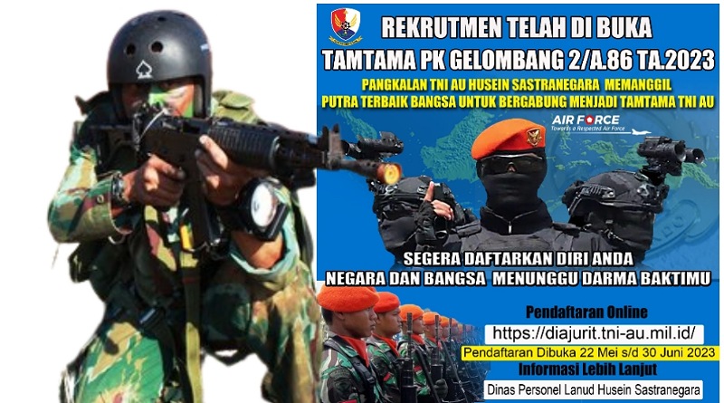 TNI AU Buka Pendaftaran Pasukan Elit, Berikut Syarat yang Harus Dipenuhi