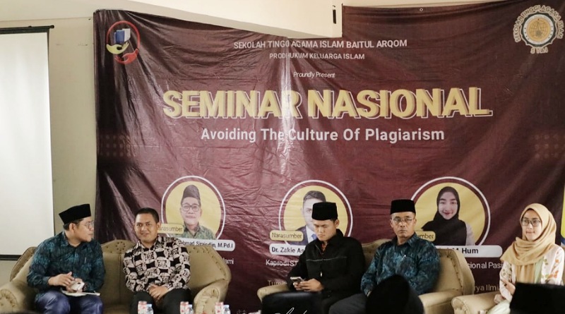 Seminar Nasional Anti Plagiat Digelar di STAI Baitul Arqom Al-Islami
