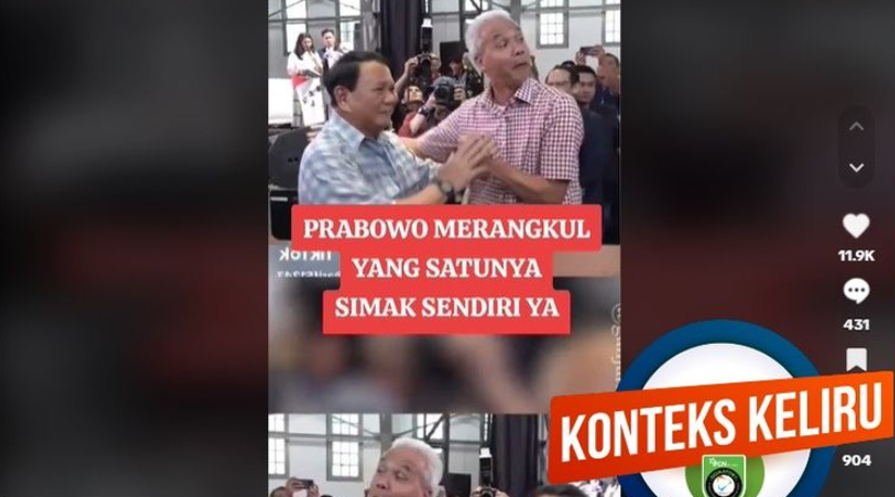 [HOAKS] Video Ganjar Akui Kemenangan Prabowo di Pilpres 2024