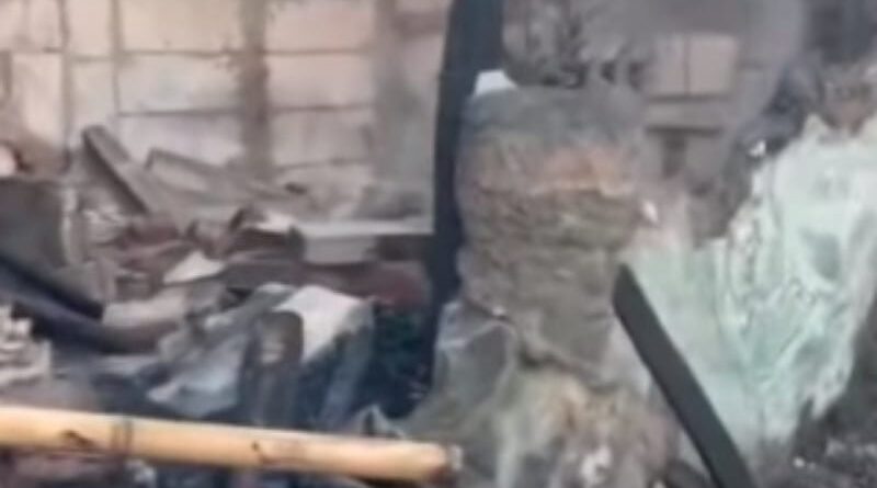 Kondisi Rumah Pasca Kebakaran di Sumbersari Parakan