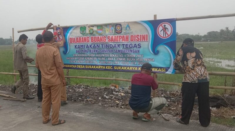 Pemerintah Desa Sukakarya Akan Tindak Tegas Pembuang Sampah Sembarangan