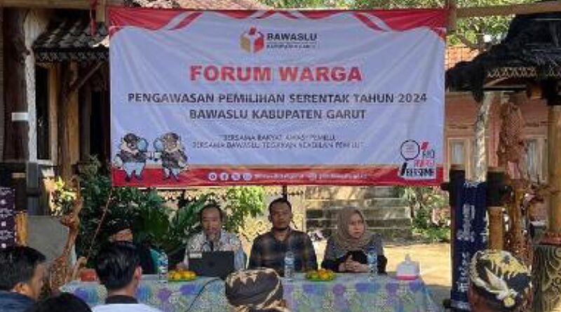 Bawaslu Kabupaten Garut Ajak Masyarakat Aktif Laporkan Dugaan Pelanggaran Pemilu di Forum Warga