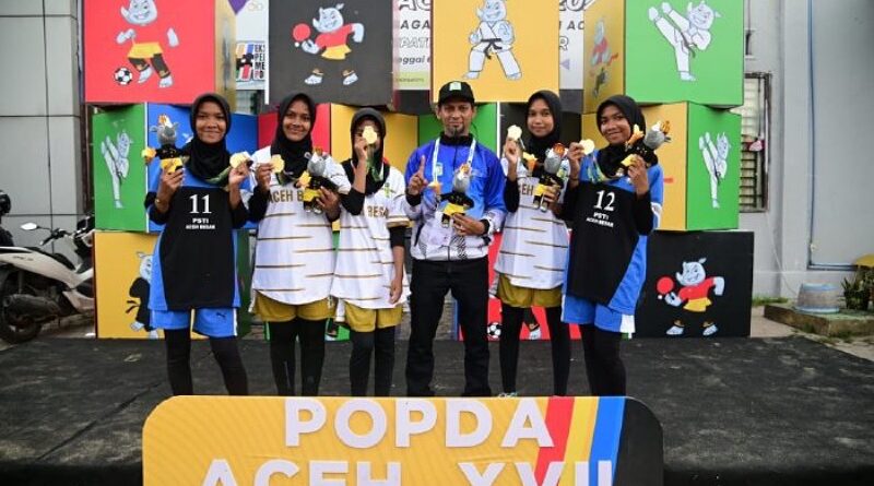 Aceh Besar Raih Emas di Cabang Sepak Takraw Popda ke-17 Aceh