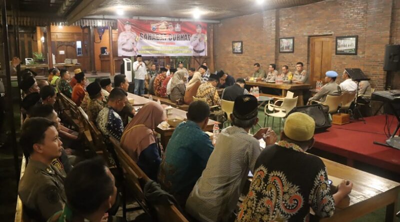 Jaga Kondusifitas Kamtibmas, Polresta Sidoarjo Serap Aspirasi di Wilayah Porong 