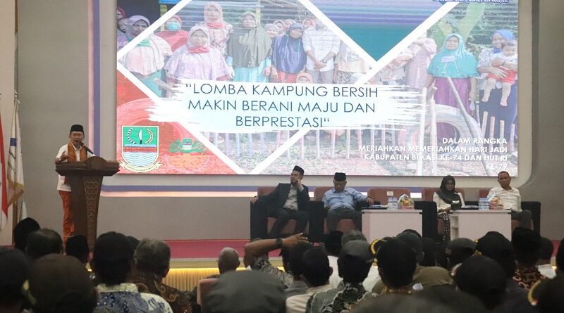 Antusiasme Tinggi dalam Lomba Kampung Bersih Menandai Perayaan Ke-74 Kabupaten Bekasi