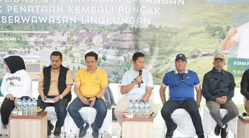 Pj. Bupati Bogor Ajak Konsolidasi dan Tea Walk untuk Optimalisasi Penataan Kawasan Puncak