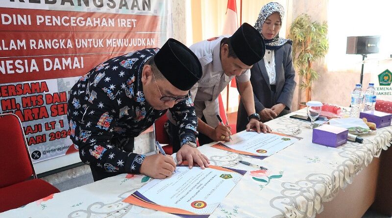 Kolaborasi Strategis: Kankemenag Jakarta Selatan dan Densus 88 Anti Teror Polri Tingkatkan Deteksi Dini IRET di Madrasah