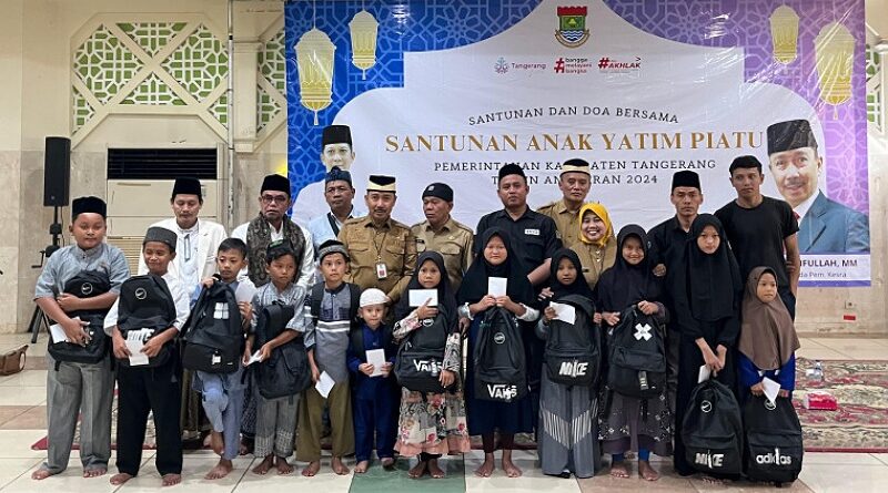 Pemkab Tangerang Santuni 100 Anak Yatim Piatu pada 10 Muharram di Masjid Agung Al Amjad