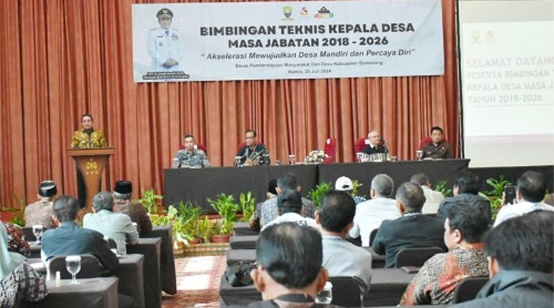 Pj Bupati Sumedang Dorong Sinergi Kepala Desa untuk Percepat Pembangunan Prioritas Desa