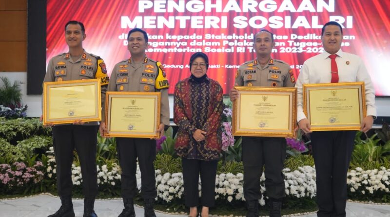 Serius Tangani Kasus Kekerasan Perempuan dan Anak, Polresta Sidoarjo Raih Penghargaan dari Menteri Sosial
