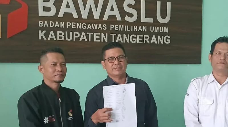Ketua Divisi Teknis Penyelenggaraan Pemilu KPU Kabupaten Tangerang Dilaporkan ke Bawaslu Atas Dugaan Kecurangan