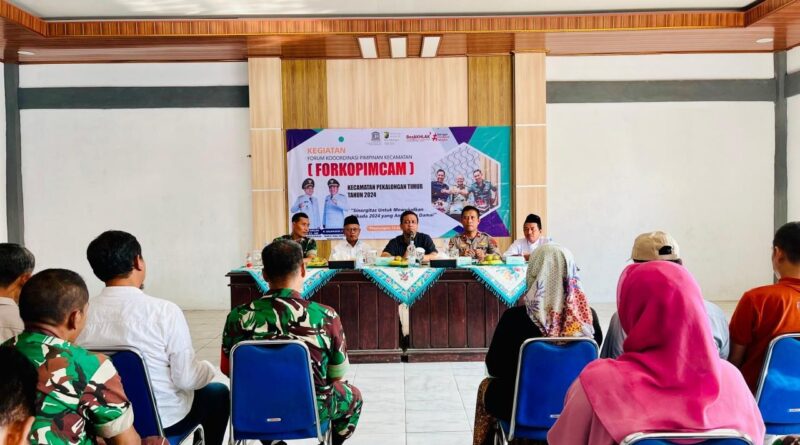 Sinergi Forkopimcam Pekalongan Timur Antisipasi Potensi Kerawanan Pilkada 2024