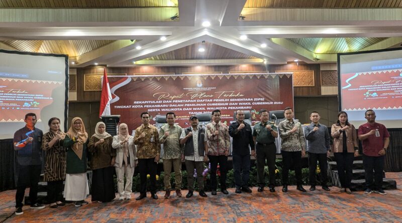 Resmi, KPU Pekanbaru Tetapkan 789.236 Pemilih Sementara untuk Pilkada 2024