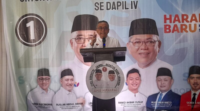 Calon Bupati Iyos Somantri Janji Sikat Pungli Tenaga Kerja di Sukabumi