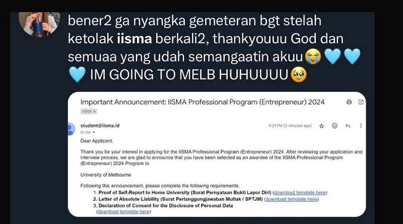 Lolos Seleksi Ketat, Mahasiswa IISMA-E Siap Bawa Pulang Ilmu Wirausaha