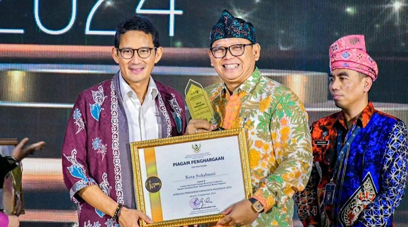 Kota Sukabumi Raih Dua Penghargaan APPI 2024 dari Tema Kuliner dan Destinasi Pariwisata Unggulan