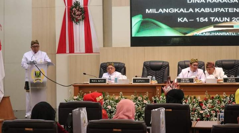 Hadiri Paripurna DPRD Milangkala Kabupaten Sukabumi, Bupati Bicara soal 150 Penghargaan