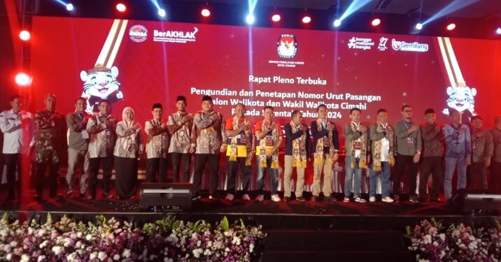 KPU Kota Cimahi Gelar Pengundian Nomor Urut Calon Walikota dan Calon Wakil Walikota Cimahi