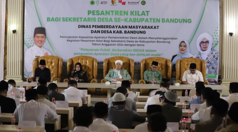 Pesantren Kilat, Bupati Bandung: Sekdes Jadi Motor  Penggerak Perubahan dan Inovasi di Tingkat Desa