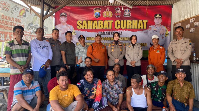 Kapolsek Sedati Bincang Kamtibmas dengan Warga Nelayan