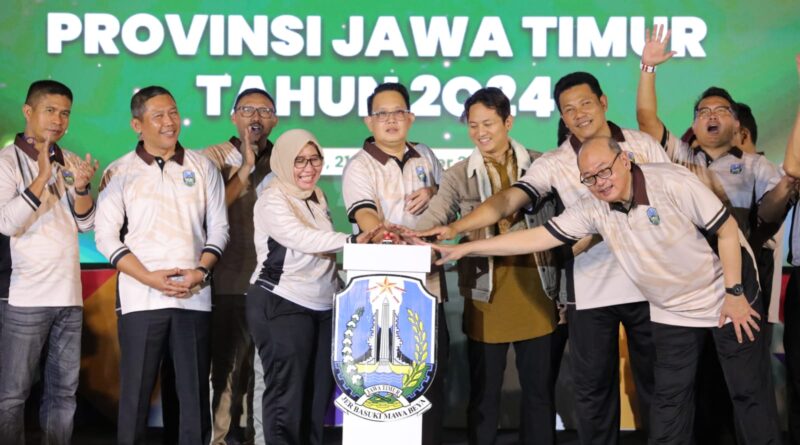 Pj. Gubernur Jatim Bersama Plt. Bupati Sidoarjo Launching Logo Peringatan Hari Jadi Provinsi Jawa Timur ke-79